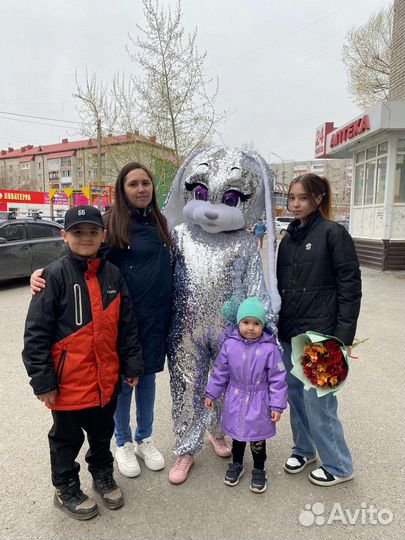 Ростовая кукла Мишка Зайка Поздравление