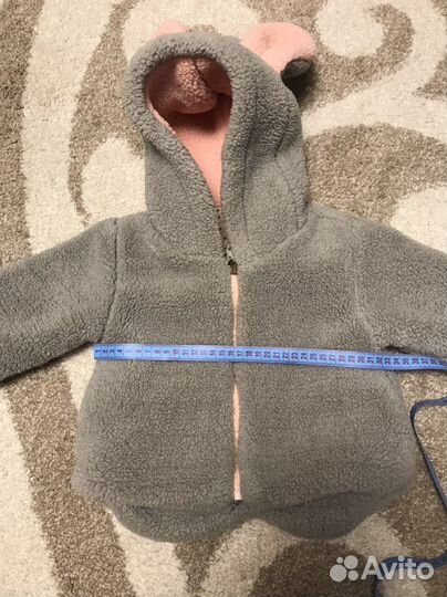 Теплая кофта для девочки 92