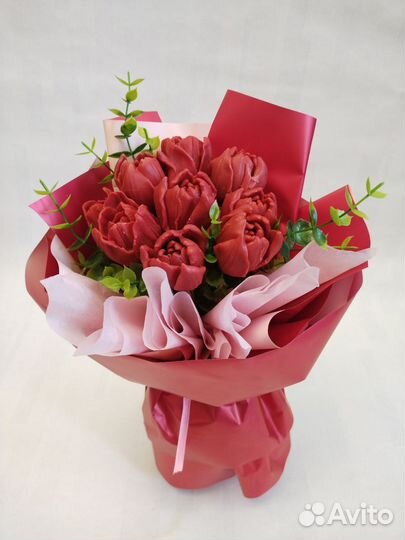 Тюльпаны из мыла