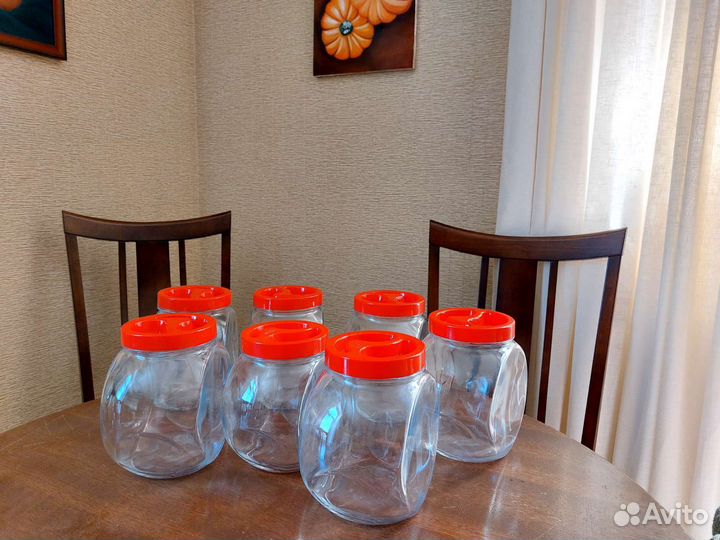 Банки для хранения круп, сухофруктов, чая, кофе