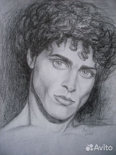 Портрет маслом на холсте ручной работы