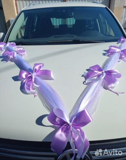 Украшение для авто свадебное