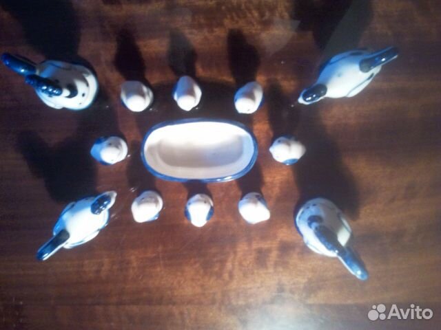 Набор фигурок из гжели СССР