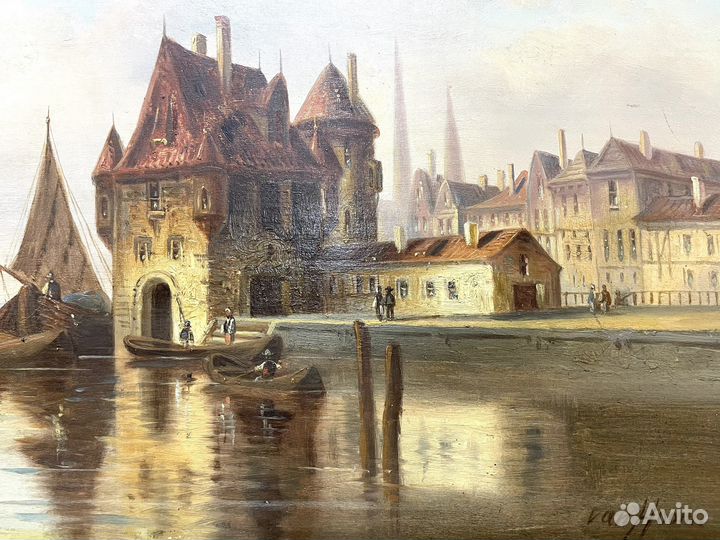 Картина маслом на дереве 