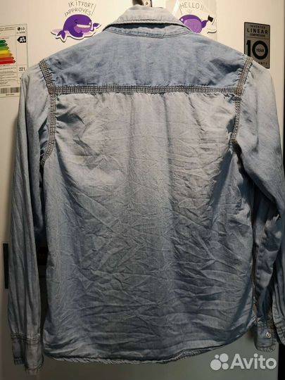 Джинсовая рубашка на 8-10 лет