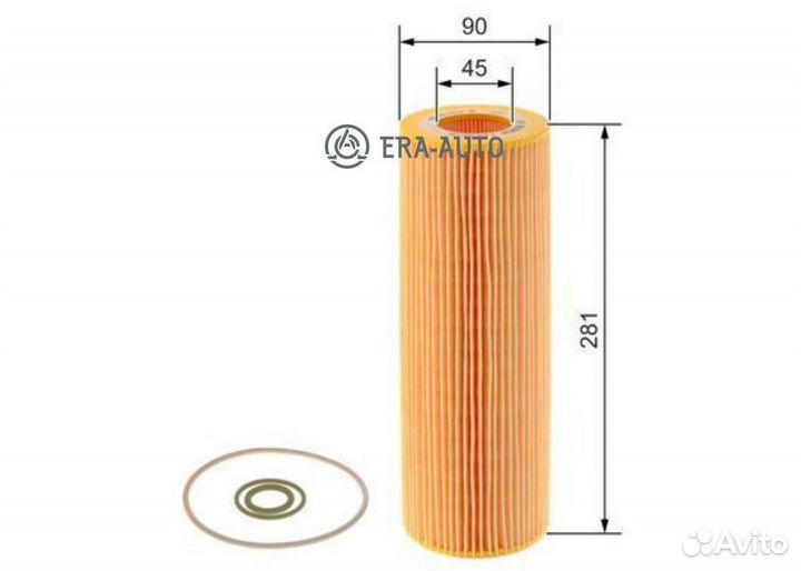 Bosch F026407196 Фильтрующий элемент масла H281 D9