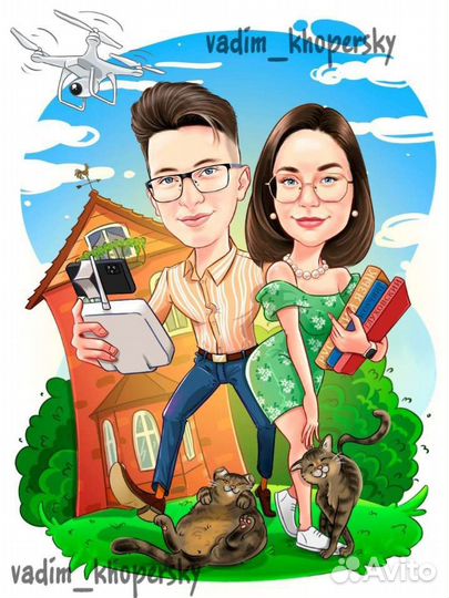 Шаржи и портреты