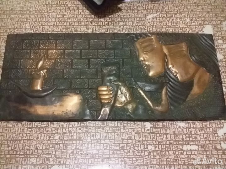 Панно медное чеканка