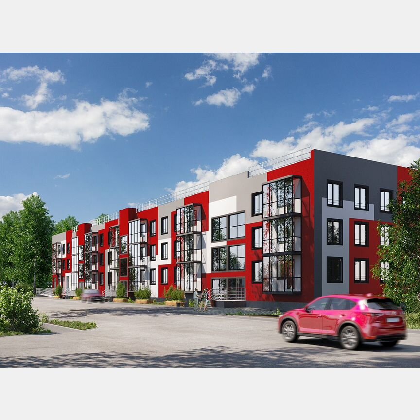1-к. квартира, 41,3 м², 2/3 эт.
