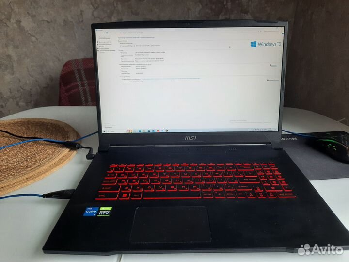 Игровой ноутбук msi katana 17.3