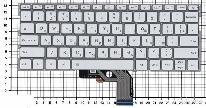 Клавиатура для ноутбука Xiaomi Mi Air 13.3