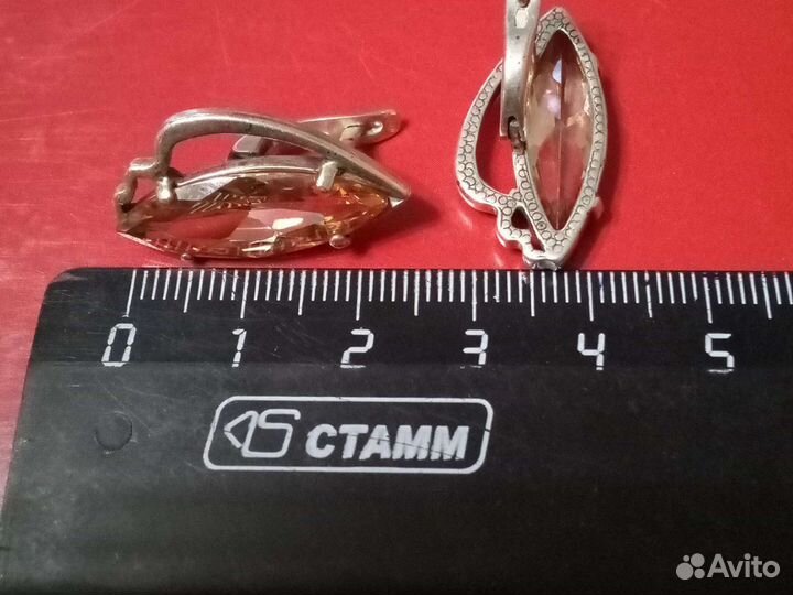 Серебряные серьги с опалом,нефритом,кольца. СССР