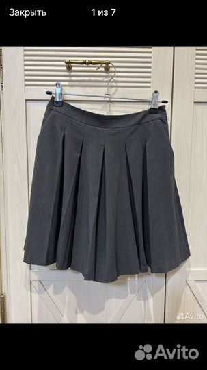 Юбка шорты школьная