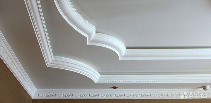 Потолочные гипсовые карнизы, багет