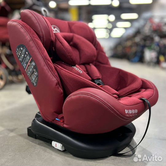 Автокресло isofix 360 до 360 кг (Бордовый)