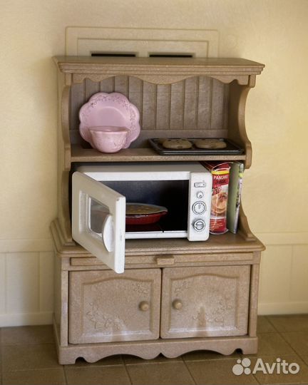 Sylvanian Families буфет с микроволновкой, мебель