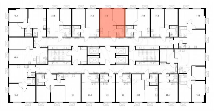 1-к. квартира, 32,6 м², 26/33 эт.