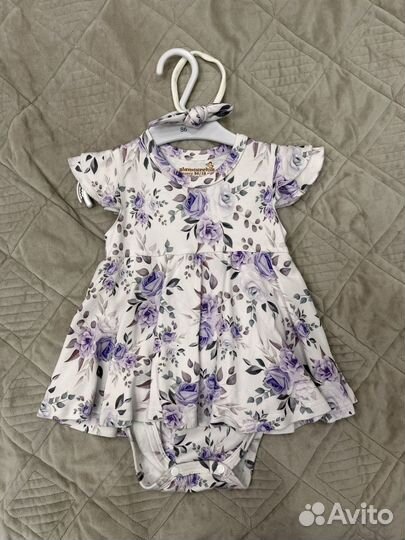 Платье-боди для девочки 86