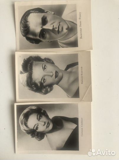 Открытки зарубежных и советских артистов