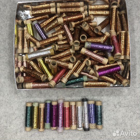 Люрексные нитки винтажные