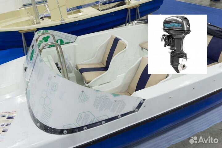 Моторная лодка с мотором Легант-430 Авто mikatsu M