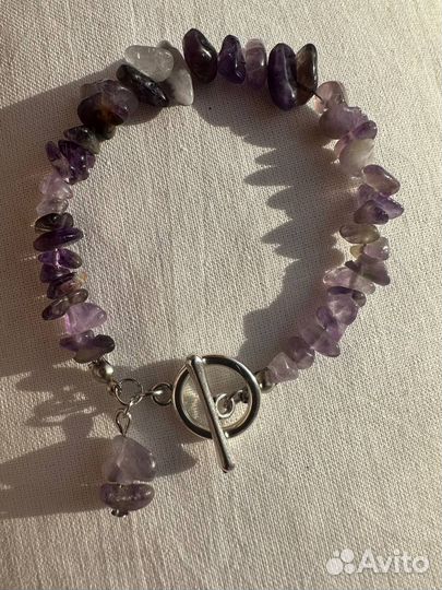 Аметистовый браслет