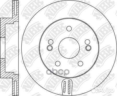 Диск тормозной hyundai genesis 2.0 RN1654 NiBK