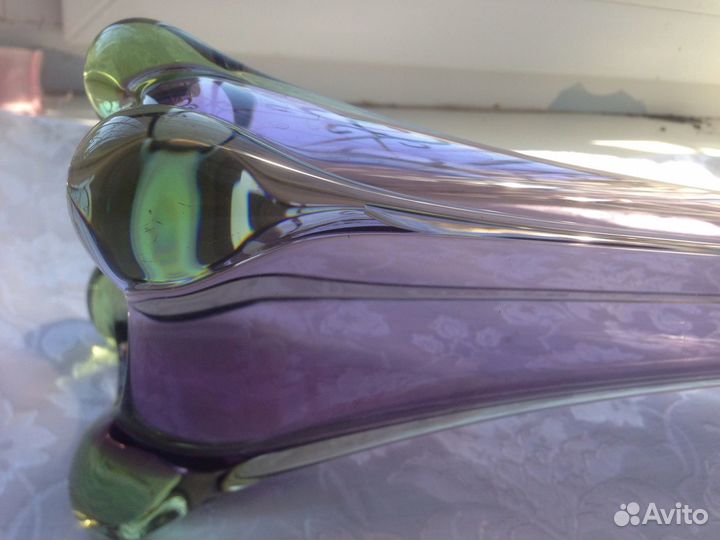 Ваза для цветов богемия чехословакия