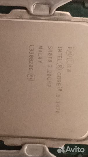 Материнская плата с процессором и памятью