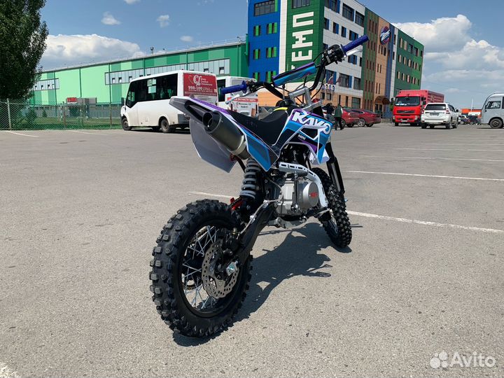 Питбайк kayo mini YX125EM 14/12 (мех. эл. стартер)