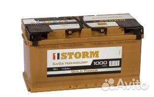 Аккумулятор 110 Ач Storm Gold 110R 1000 А 6ст-100