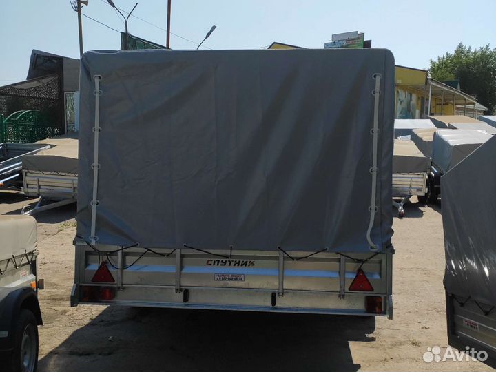 Прицеп для перевозки двух снегоходов