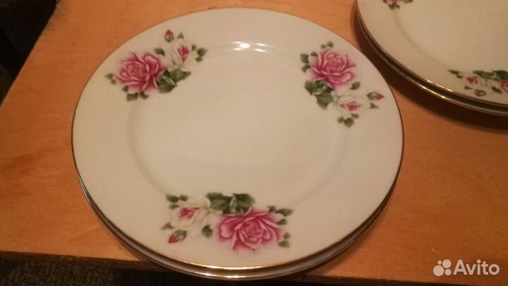 Костяной фарфор тарелки. кнр. 20,5 см