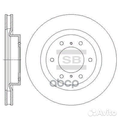 Диск тормозной передний mitsubishi pajero IV SD