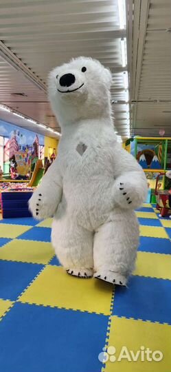 Аниматор. Поздравление от белого мишки Teddy Boom