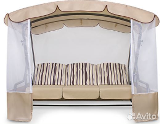 Качели садовые 2120*1300*1950 мм нагрузка 300 кг Р