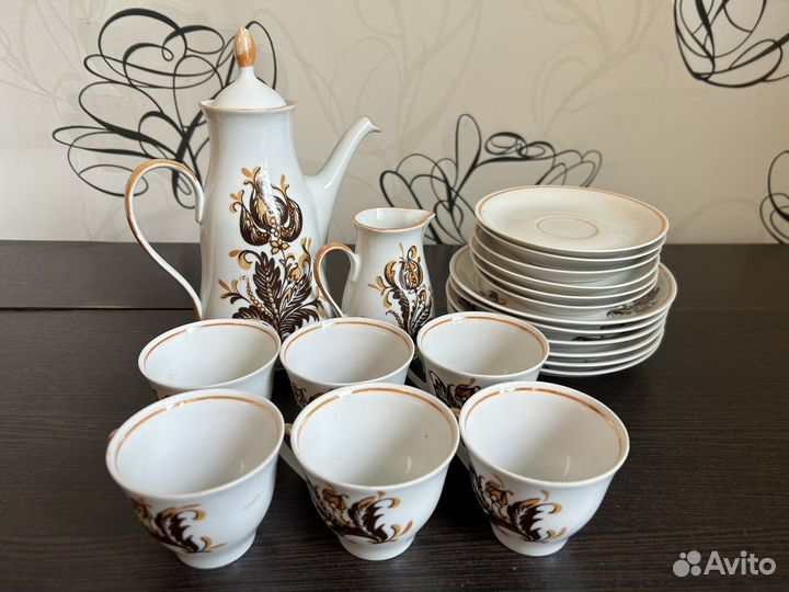 Сервиз кофейный “Марианна» Рижский фарфор PRP