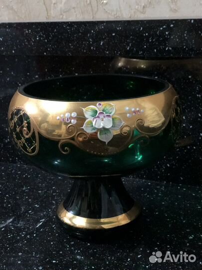 Ваза Богемия Чехия конфетница