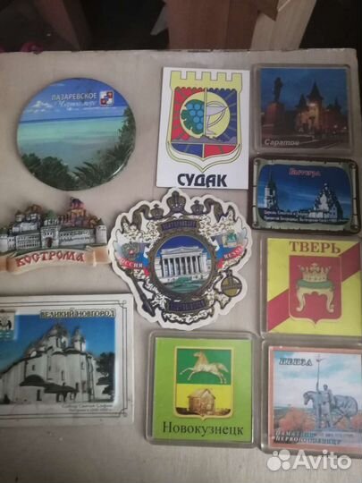 Магниты на холодильник города россии