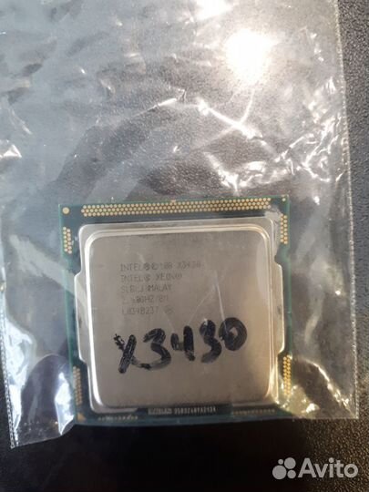 LGA 1156 Intel Xeon X3430 2.4Ghz Гарантия