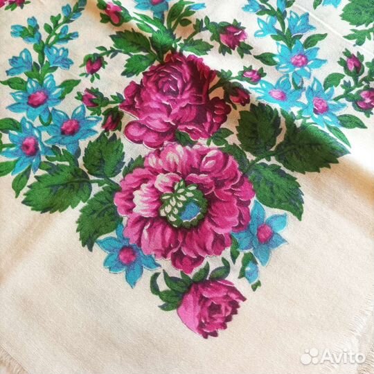 Павлопосадский платок старинный