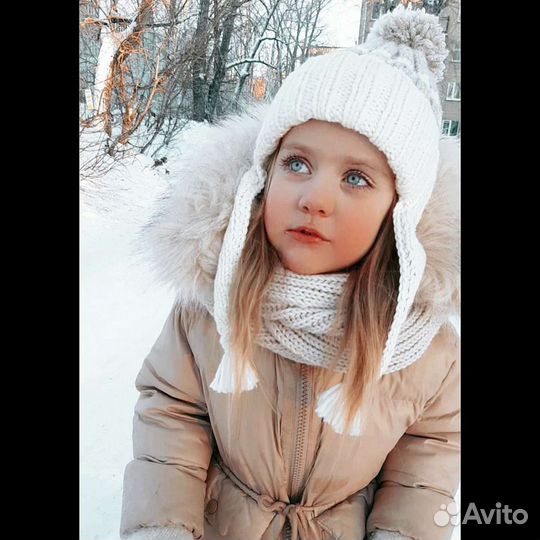 Шапка ушанка, шарф