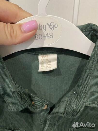 Рубашка h&m 86р