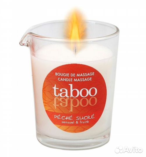 Массажное аромамасло с афродизиаками для женщин RUF Taboo Peche sucre - 60 гр