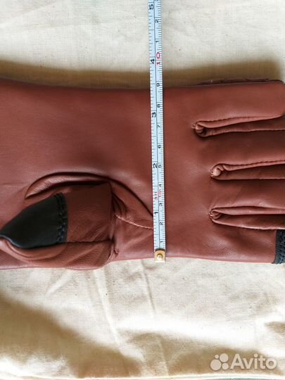 Перчатки термо, кожа