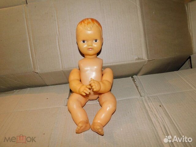 Большая старинная кукла пупс,период СССР