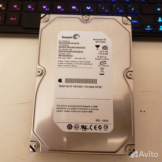 Жесткий диск seagate barracuda 750gb IDE