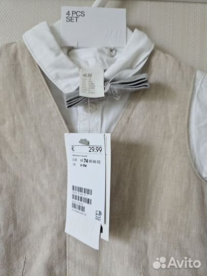 H&m комплект с бабочкой 4в1 74