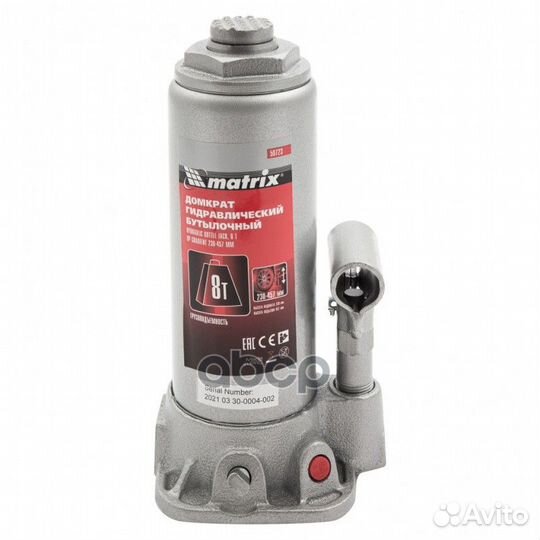 Домкрат 8 тн гидравлический (230-457 мм) Матрик