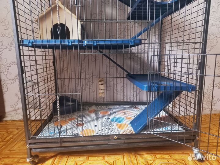 Клетка Kredo D801 для шиншилл, хорьков, белок